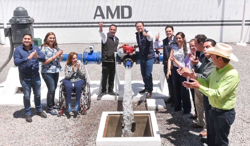 Le cambian la vida Esteban y Toño a más de 19 mil duranguenses; ponen en marcha pozo que garantizará abasto de agua al oriente de Durango