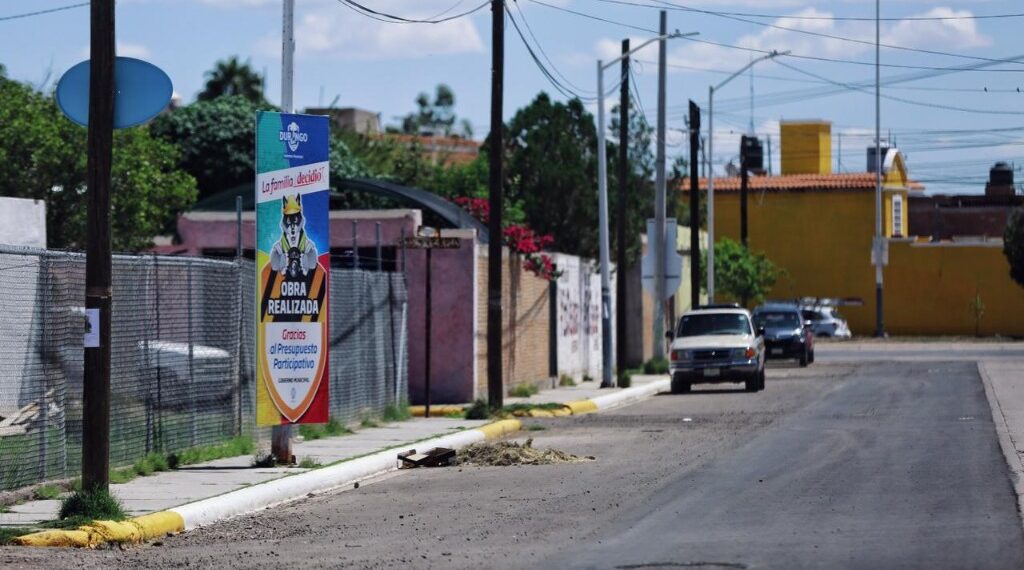 Con Toño Ochoa tenemos un Durango más próspero con obras y programas sociales