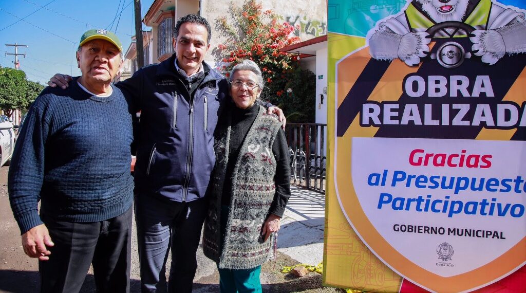 “Chulada de ciudad con las obras del Presupuesto Participativo en Durango”
