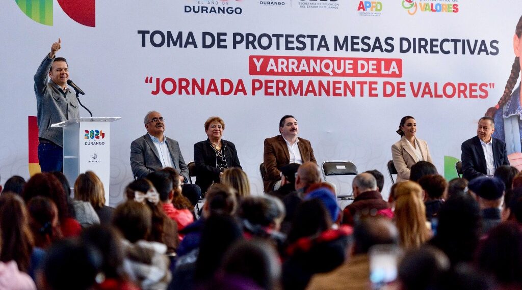 Para brindar apoyo y cuidar a los estudiantes de Durango, arranca Esteban Jornada Permanente de Valores