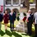 Celebran 218 Aniversario del Natalicio frente al busto del Benemérito de las Américas, Benito Juárez.