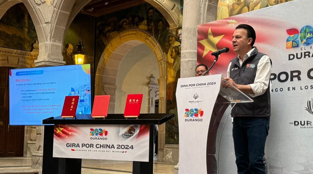 Anuncia Gobernador tres acuerdos de inversión de empresas chinas en Durango