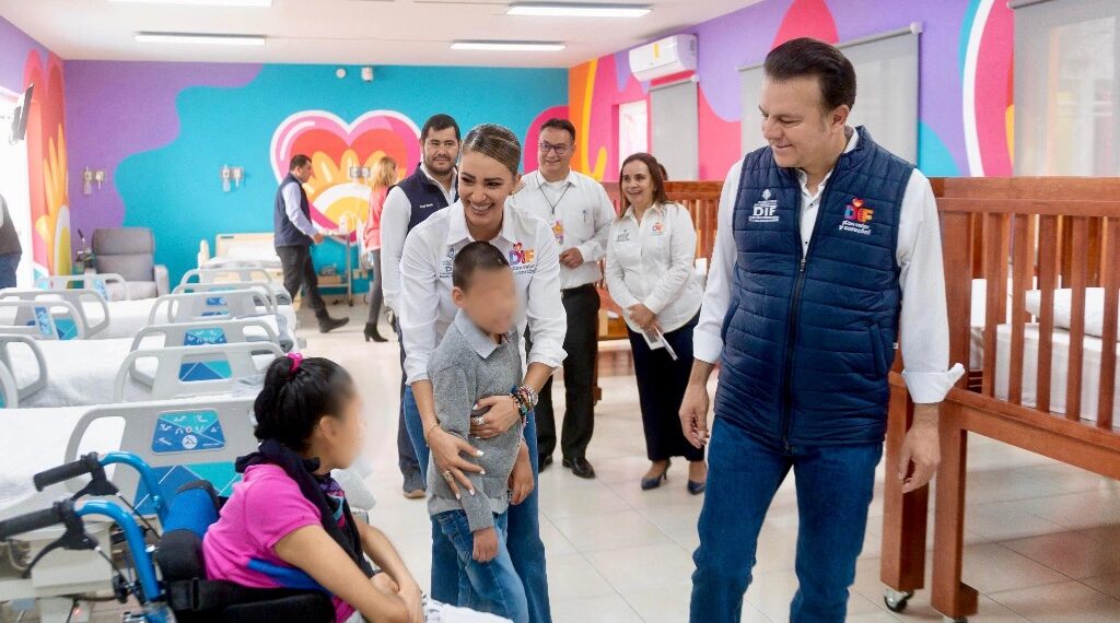 Marisol y Esteban les regalan espacios dignos a niños de Casa Hogar DIF