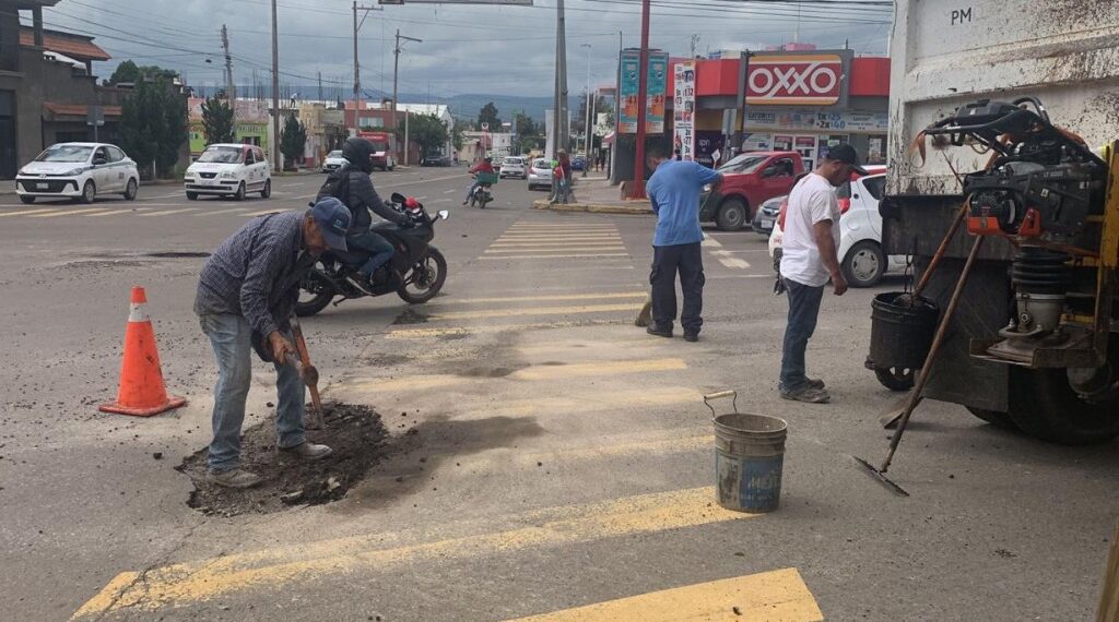 Del REPUVE, solo 16% de recursos destinados a pavimentación en la capital