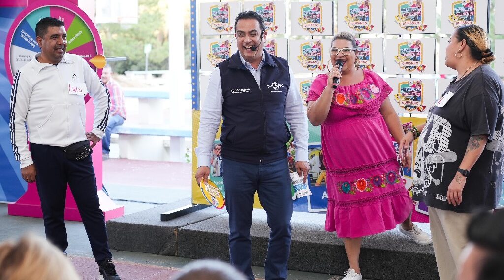 Visita Toño la Unidad Deportiva para conocer su proyecto para el Presupuesto Participativo.