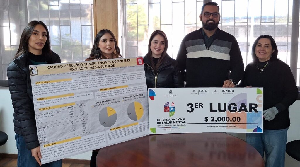 Académicos del CCH-UJED obtienen tercer lugar en el IV Congreso de Salud Mental