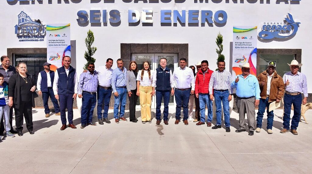 Esteban y Homero siguen cambiando vidas en Lerdo; entregan Centro de Salud Municipal en ejido Seis de Enero