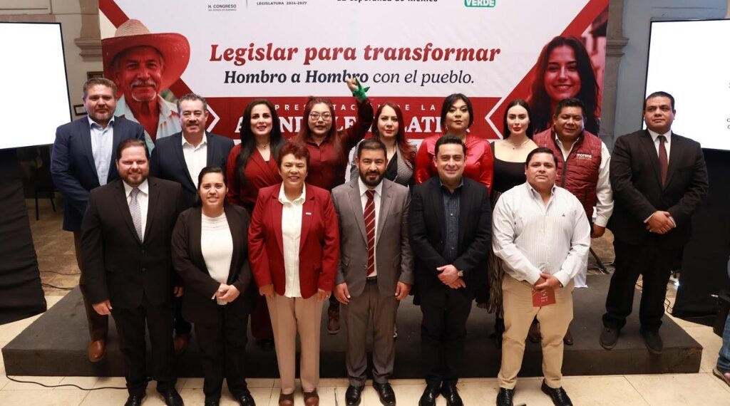 Diputados de Morena-PVEM presentan agenda para transformar Durango “Hombro con Hombro”