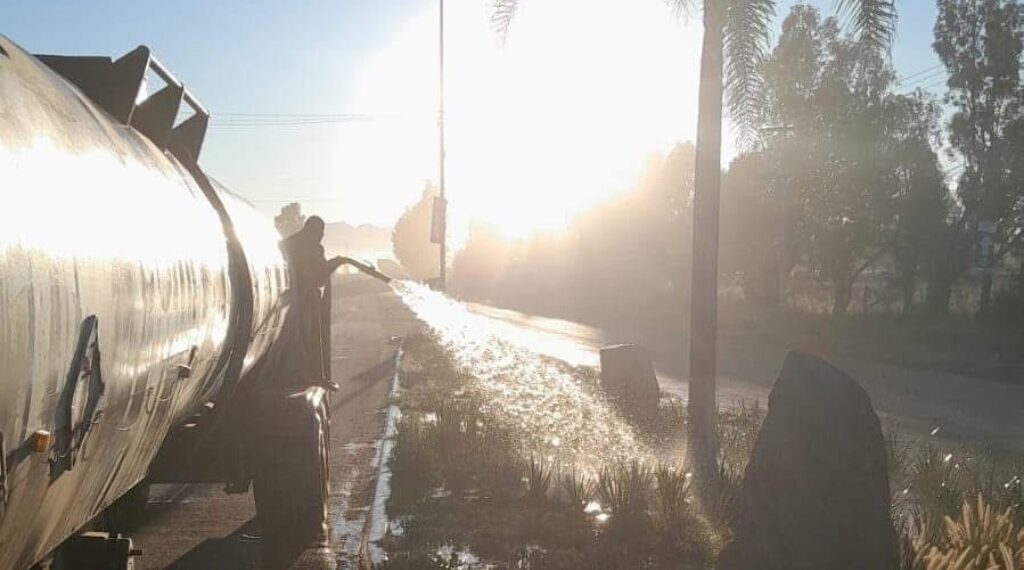 Por temporada de calor, duplican cifra de pipas para riego de áreas verdes