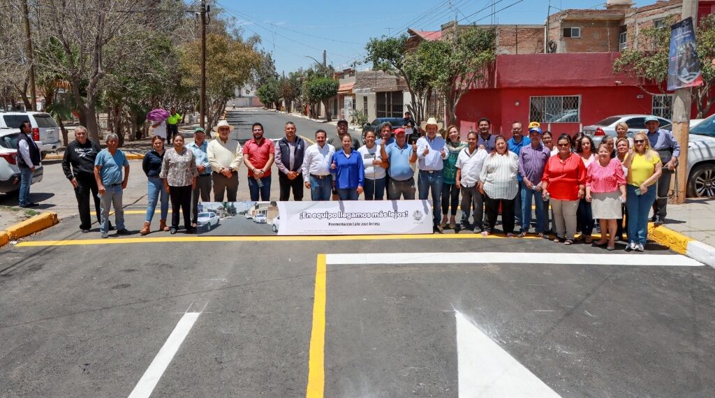 Estrena pavimento el fraccionamiento Domingo Arrieta con renovación de calles del Gobierno Municipal