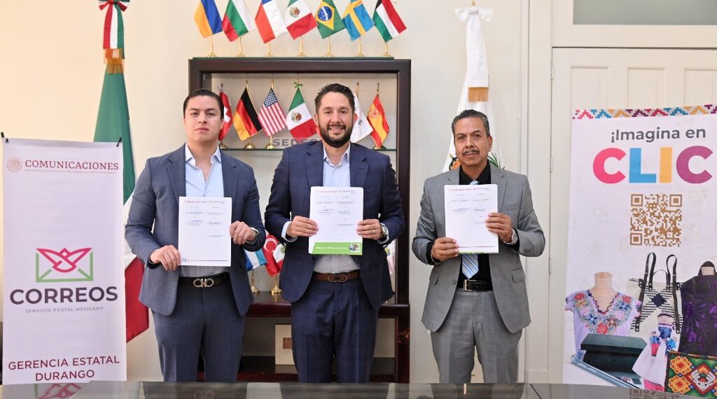 Gobierno del Estado y Correos de México se unen para ayudar a emprendedores y pequeños negocios de Durango a crecer