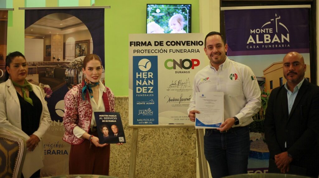 CNOP firma convenio para descuentos en Funerales Hernández