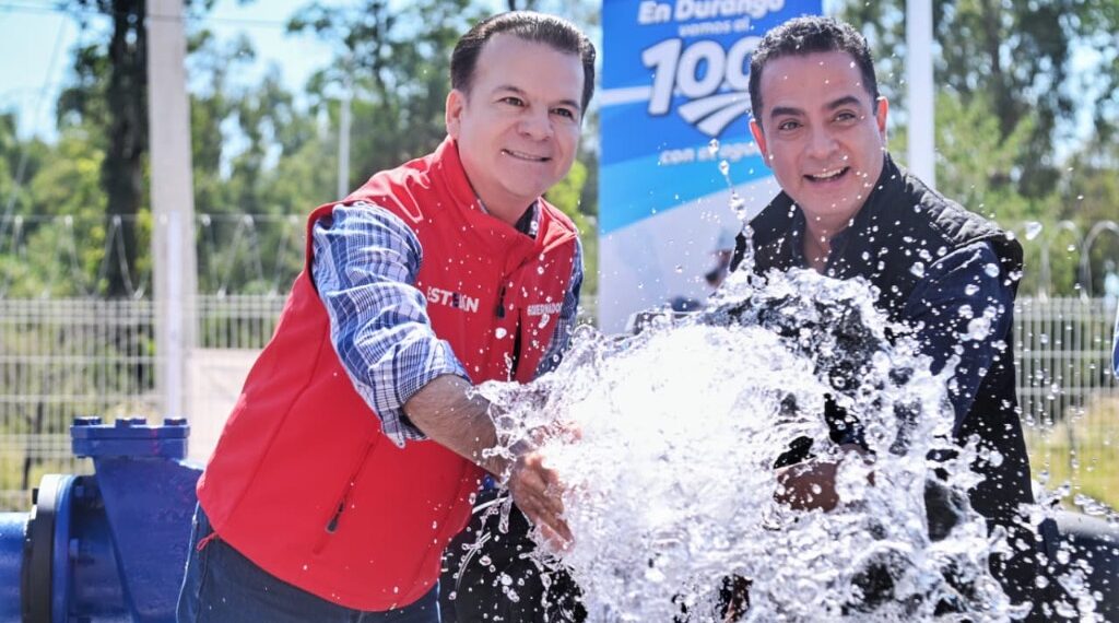 Esteban y Toño garantizan agua diaria para 40 mil duranguenses con el nuevo pozo Buenos Aires