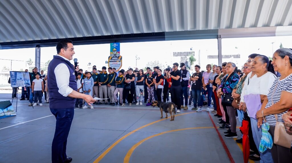 Luce nuevo rostro Unidad Deportiva Benito Juárez gracias al PP; domo beneficia a más de mil vecinos: Toño Ochoa