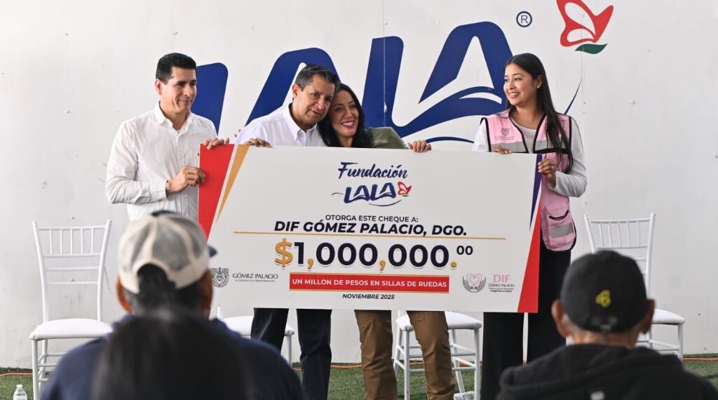 Firman Lala y Betzabé Martínez convenio de colaboración en beneficio de la comunidad