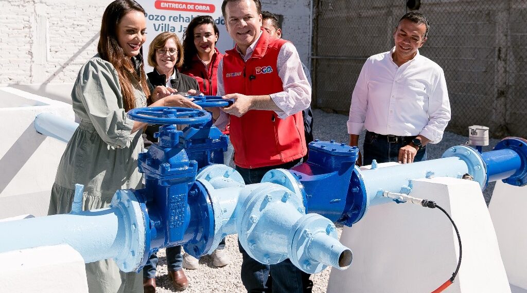 Con la rehabilitación del pozo Villa Jardín II, Esteban garantiza agua diaria para las familias de Lerdo