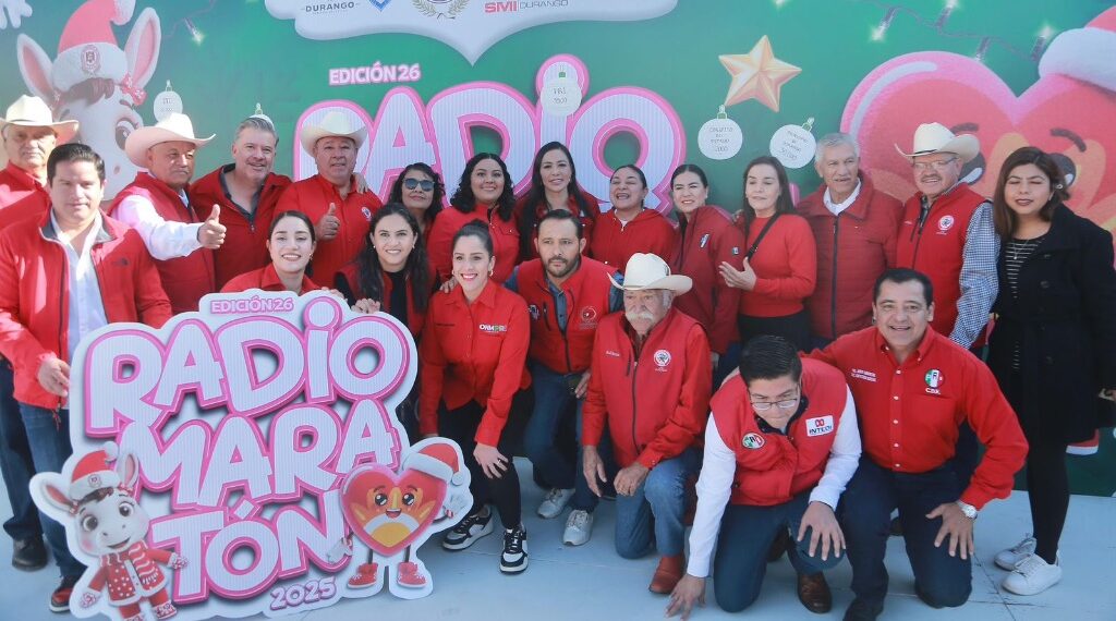 PRI Durango participó en el Radiomaratón 2025 en apoyo a la niñez duranguense