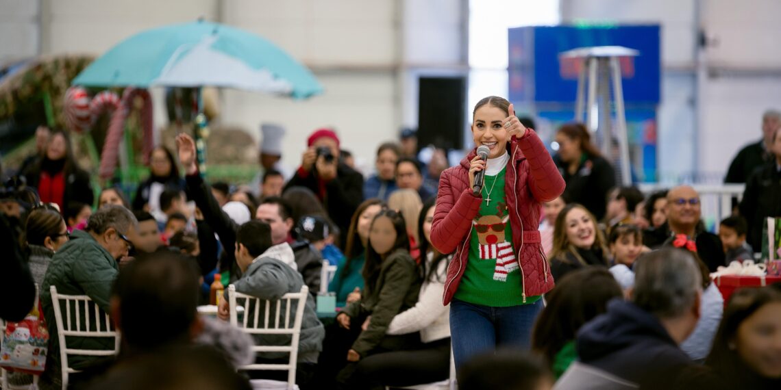 Acompañados de Marisol, niñas y niños de Casa Hogar DIF celebraron una posada con juegos y convivencia