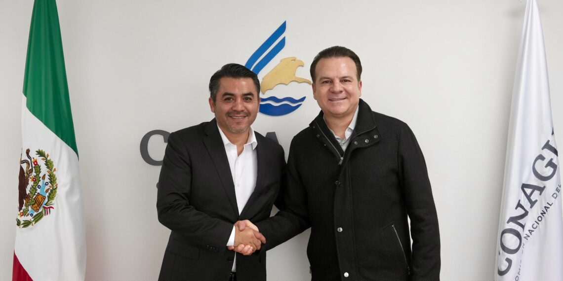 Gobernador Esteban Villegas y Efraín Morales, director de CONAGUA, analizan proyectos hídricos para los 39 municipios de Durango