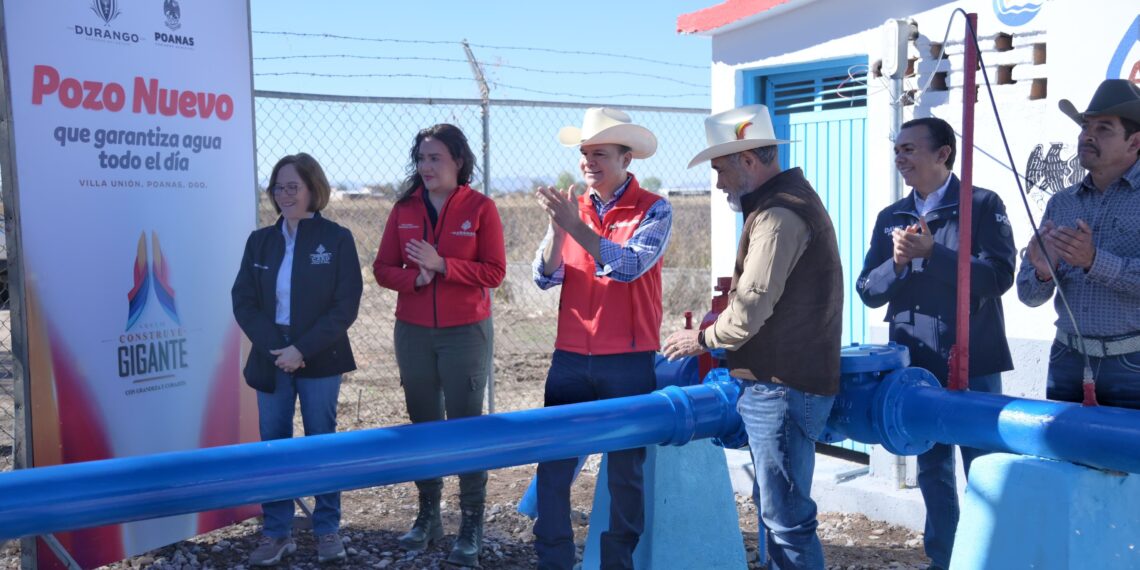 Gobernador garantiza agua para las familias de Villa Unión con equipamiento nuevo para el Pozo No. 3