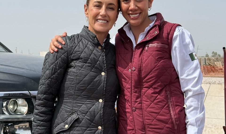 Recibe Betzabé Martínez a la presidenta Claudia Sheinbaum en Gómez Palacio