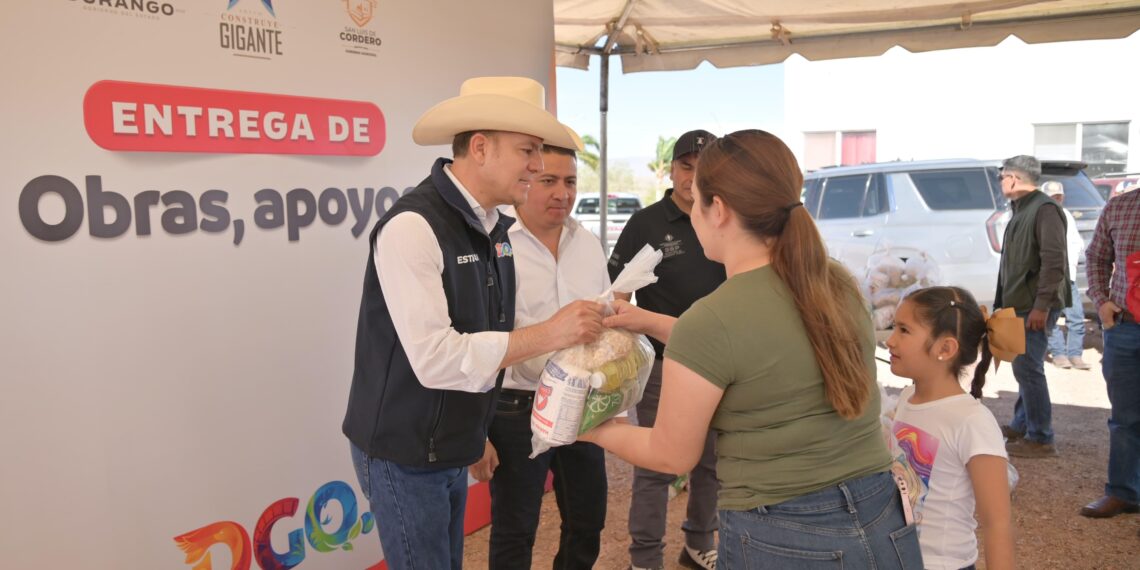 Esteban Villegas lleva obras, apoyos y oportunidades de desarrollo a familias de San Luis del Cordero