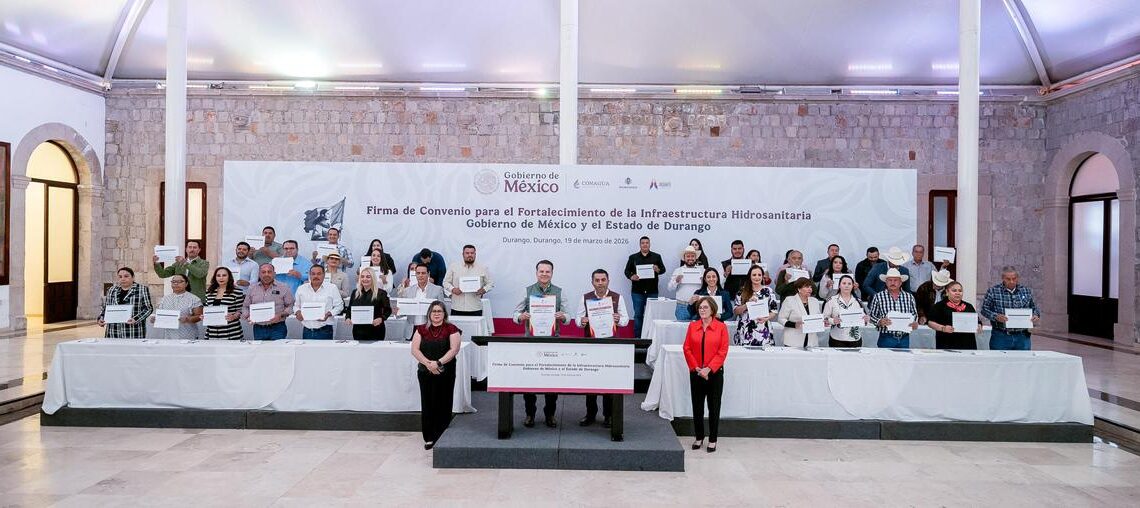 Con presencia de los 39 alcaldes de Durango, Gobierno del Estado y CONAGUA acuerdan potenciar recursos en proyectos de agua