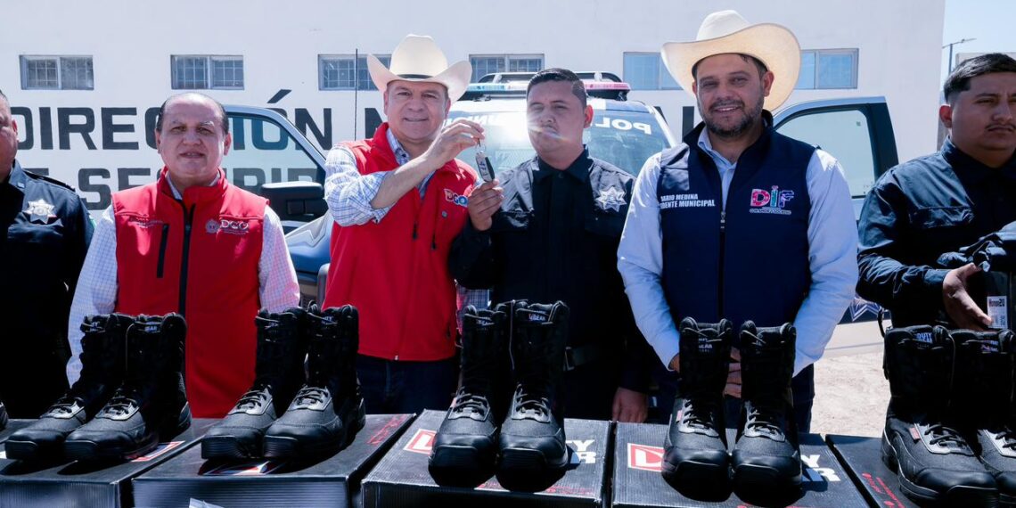 Más seguridad para las familias de Nazas: gobernador Esteban entrega instalaciones, patrulla y equipamiento policial