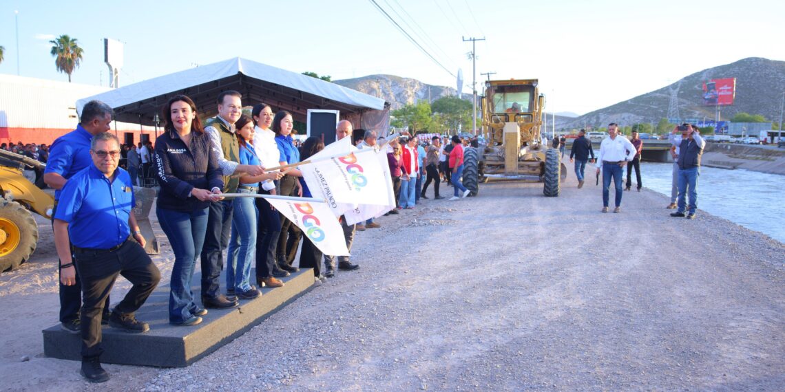 Gómez estrenará parque lineal y vialidad junto a canal Sacramento; inician Esteban y Betzabé la obra