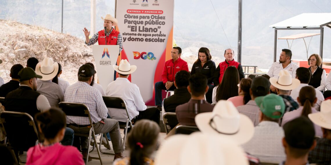 En gira por las Quebradas, el gobernador Esteban entrega unidad deportiva y acerca salud, agua y vivienda a Otáez; recorre Topia y Canelas también