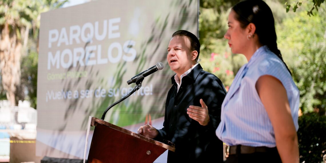 Gobernador Esteban rescata el Parque Morelos; “vuelve a ser de su gente” con espacios más seguros y para las familias