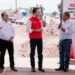 Esteban Villegas y Carmelo Fernández inician pavimentación de la calle Lucio Rosales, que funcionará como periférico interno de Guadalupe Victoria