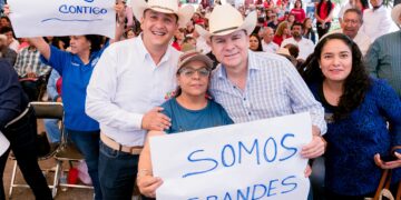 Gobernador Esteban y el alcalde César inician rehabilitación del bulevar Ignacio Zaragoza para mejorar traslados y conexión carretera en Vicente Guerrero