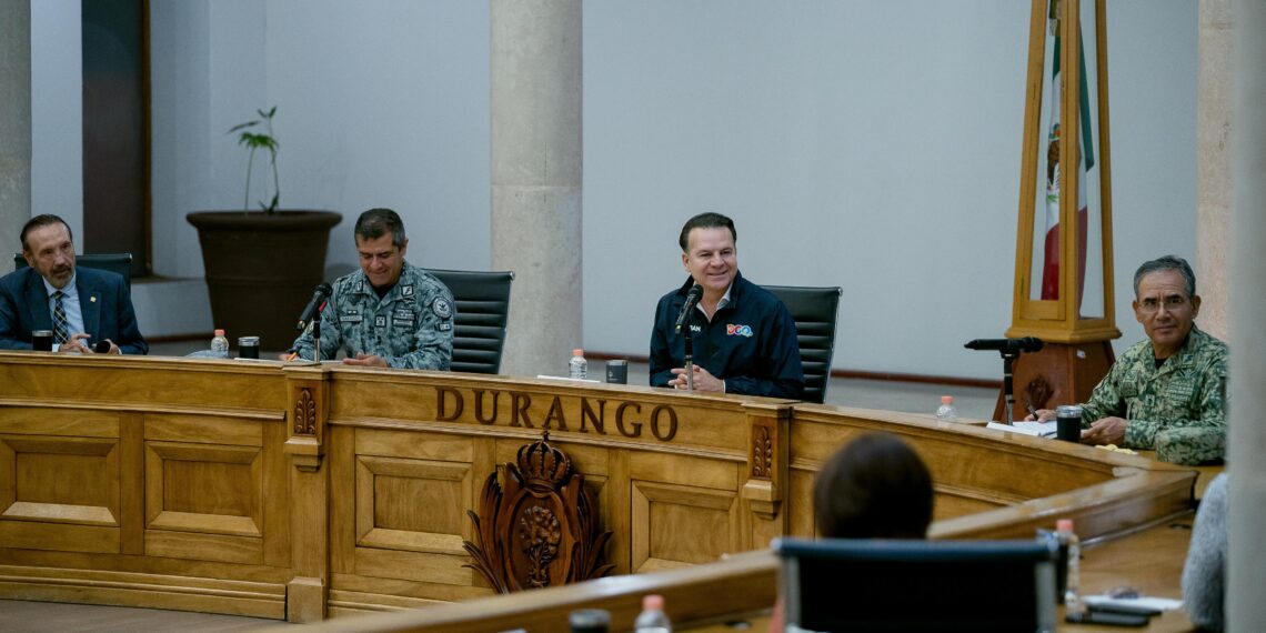 La coordinación entre corporaciones estatales, Ejército y Guardia Nacional fortalece la seguridad y la llegada de inversiones a Durango: Esteban Villegas