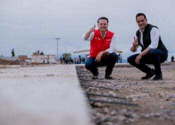 Bulevares nuevos para una ciudad en crecimiento; Esteban y Toño supervisan avance de Río Grande