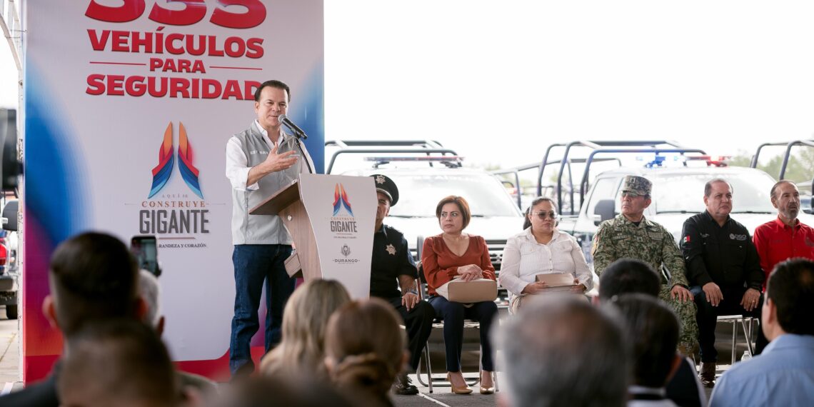 Con 335 patrullas y vehículos operativos nuevos, Durango seguirá siendo uno de los estados más seguros del país
