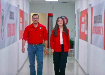 Juan Esteban Aguilar y Brenda Pacheco asumen la dirigencia del PRI Municipal de Durango