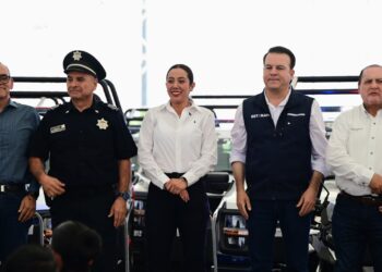 Seguridad Pública de Gómez Palacio recibe patrullas y motocicletas del Gobierno de Durango