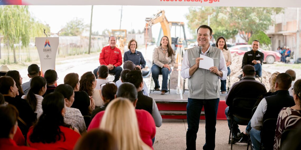 Con pavimentación de calles y obras de drenaje, mejoran vialidades y servicios en Nuevo Ideal