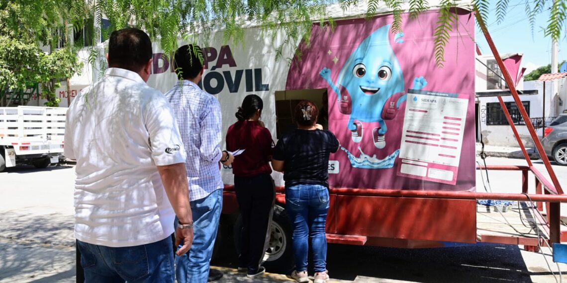 Módulo móvil de SIDEAPA recibe buena respuesta de usuarios en colonia Solidaridad