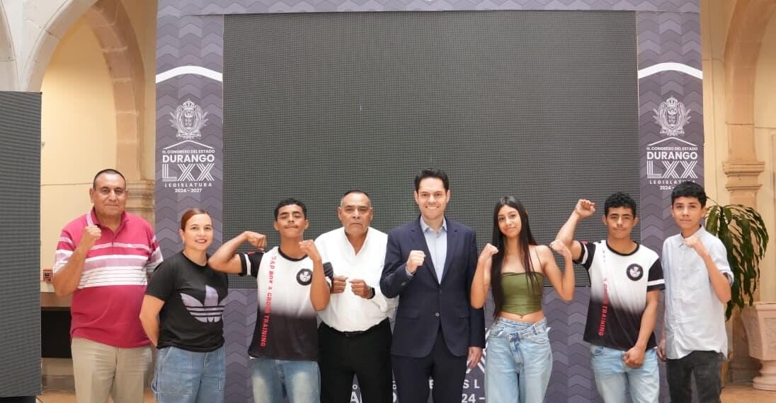 Respalda Presidente de la JUGOCOPO a pugilistas duranguenses