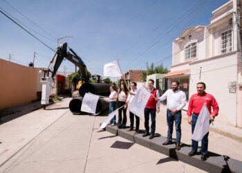 Colector Andrómeda reducirá riesgo de inundaciones en once colonias de Durango; inician Esteban y Toño última etapa de la obra