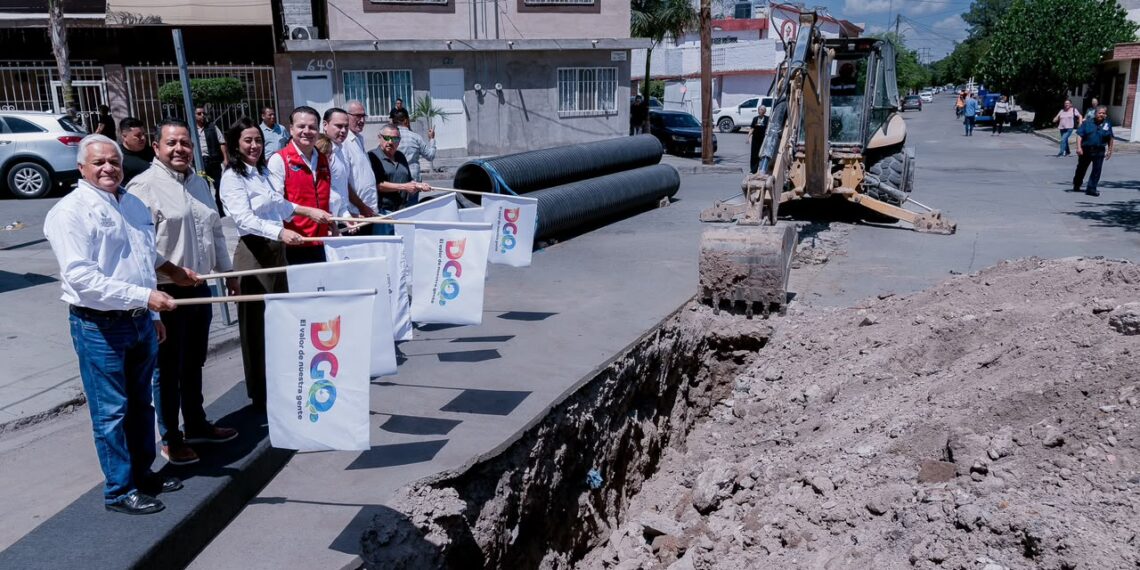 Inicia construcción de nuevo colector sanitario en Gómez Palacio para evitar colapsos del drenaje y brotes de aguas residuales