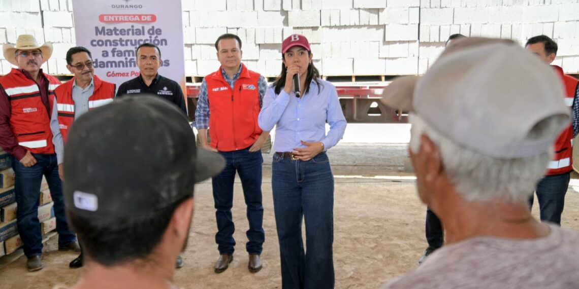 Municipio y Estado entregarán materiales para reconstruir viviendas afectadas por las lluvias en Gómez Palacio