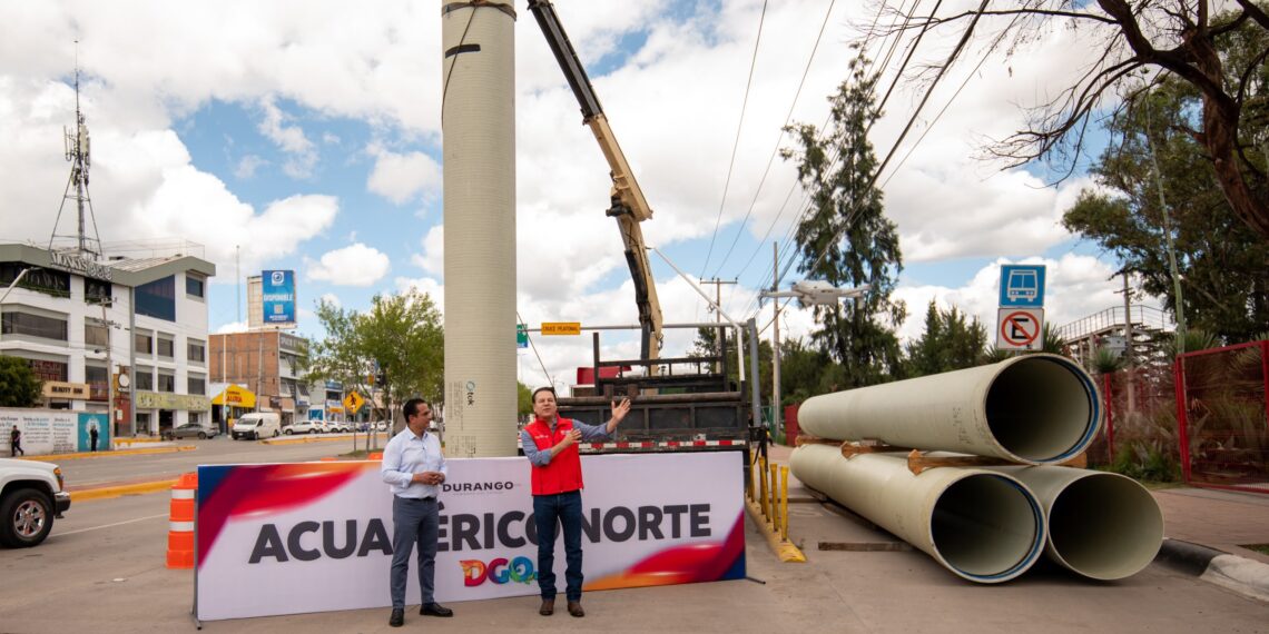 Arranca conexión de Acuaférico Norte; 100 mil duranguenses tendrán agua potable las 24 horas con la interconexión de macrotanques a la Potabilizadora