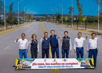 ¡Entregan Esteban y Toño 3a etapa de Río Grande!