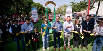 Lerdo estrena Parque Victoria renovado, con cancha de fútbol rápido, juegos infantiles, áreas verdes, alumbrado público y espacios inclusivos